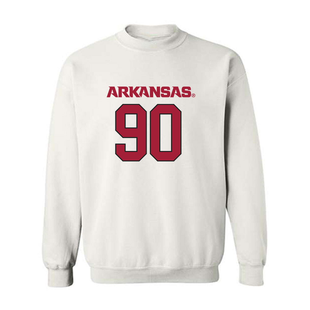Arkansas - NCAA Football : Caleb Bell - Replica Shersey Crewneck Sweatshirt-0