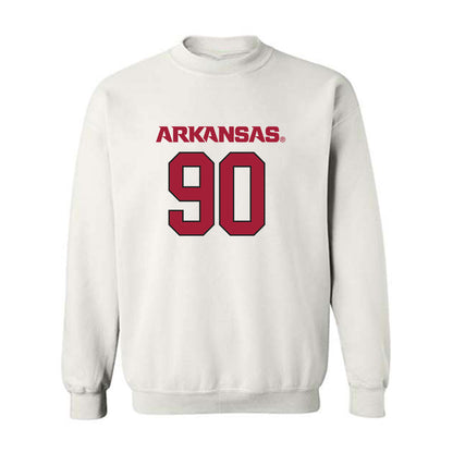 Arkansas - NCAA Football : Caleb Bell - Replica Shersey Crewneck Sweatshirt-0