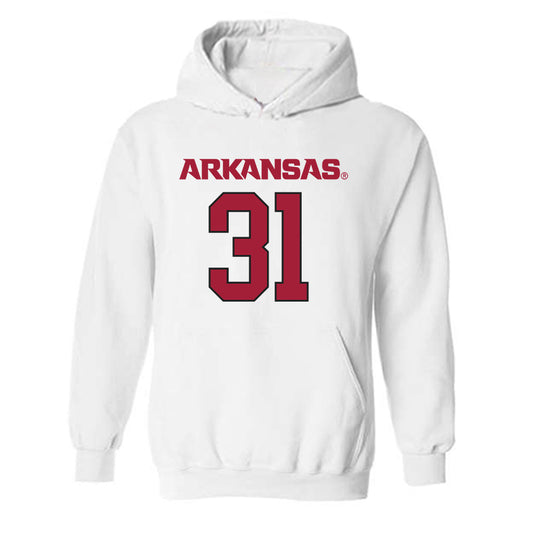 Arkansas - NCAA Football : Blake Brisker - Replica Shersey Hooded Sweatshirt-0