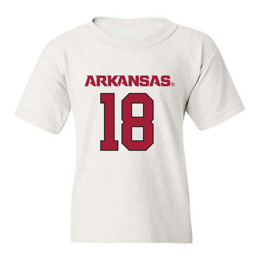 Arkansas - NCAA Football : Jude Hall - Replica Shersey Youth T-Shirt-0