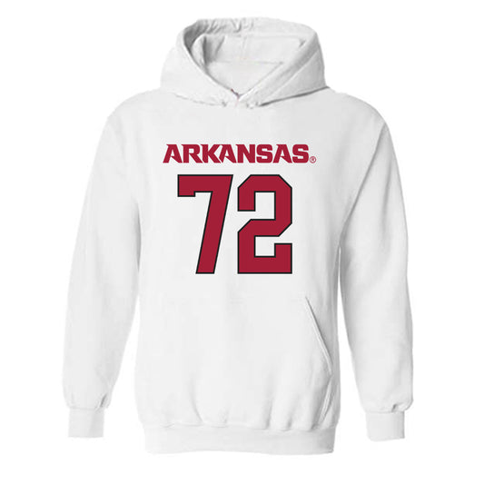 Arkansas - NCAA Football : Tucker Young - Replica Shersey Hooded Sweatshirt-0