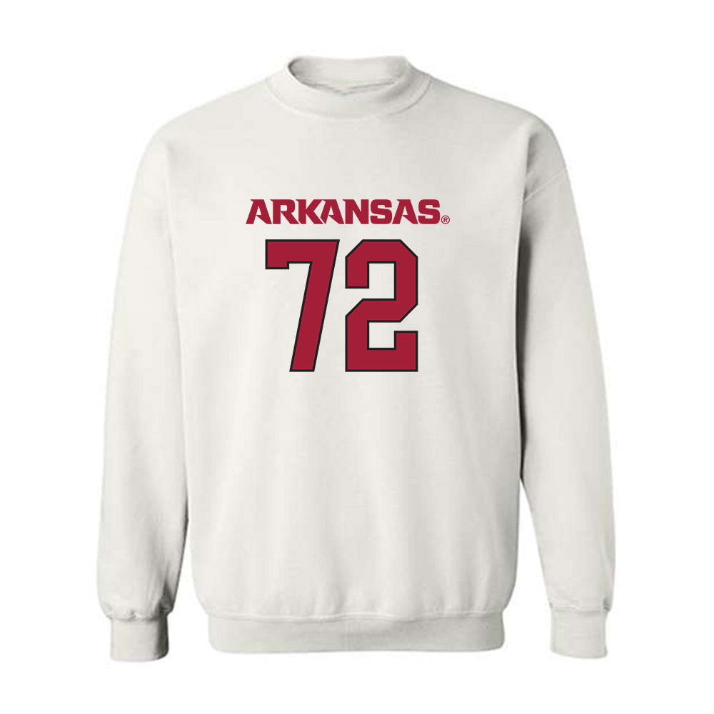 Arkansas - NCAA Football : Tucker Young - Replica Shersey Crewneck Sweatshirt-0