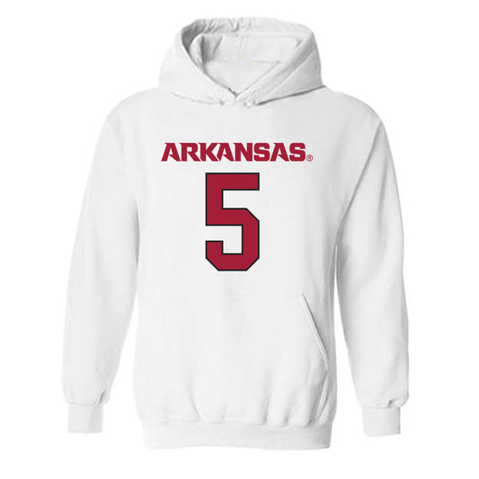 Arkansas - NCAA Football : Sutton Smith - Replica Shersey Hooded Sweatshirt-0