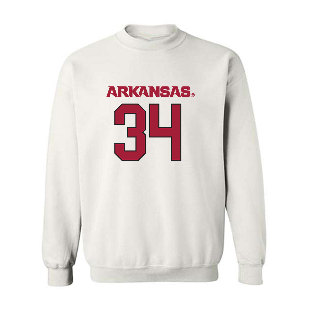 Arkansas - NCAA Football : Jathan Hatch - Replica Shersey Crewneck Sweatshirt-0