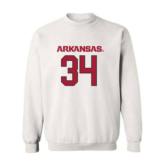Arkansas - NCAA Football : Jathan Hatch - Replica Shersey Crewneck Sweatshirt-0