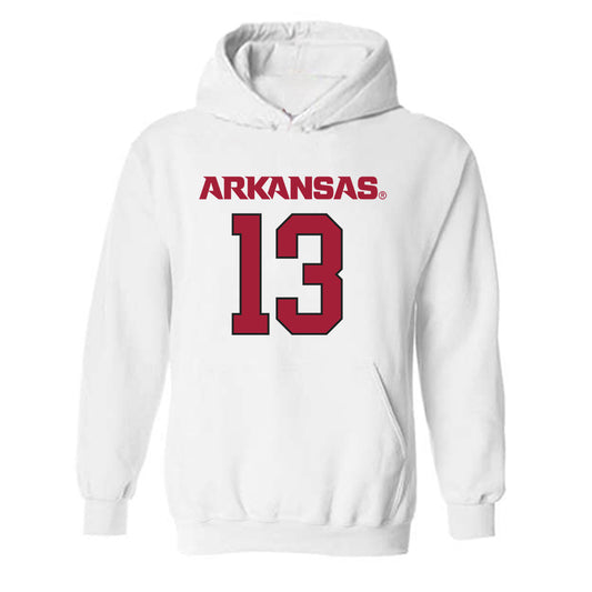 Arkansas - NCAA Football : Carter Stoutmire - Replica Shersey Hooded Sweatshirt-0