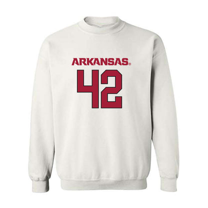 Arkansas - NCAA Football : Jeremy Evans - Replica Shersey Crewneck Sweatshirt-0