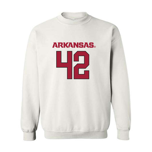 Arkansas - NCAA Football : Jeremy Evans - Replica Shersey Crewneck Sweatshirt-0