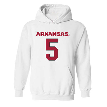 Arkansas - NCAA Football : Sutton Smith - Replica Shersey Hooded Sweatshirt-1
