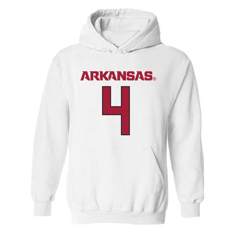 Arkansas - NCAA Football : Lakhi Roland - Replica Shersey Hooded Sweatshirt-1