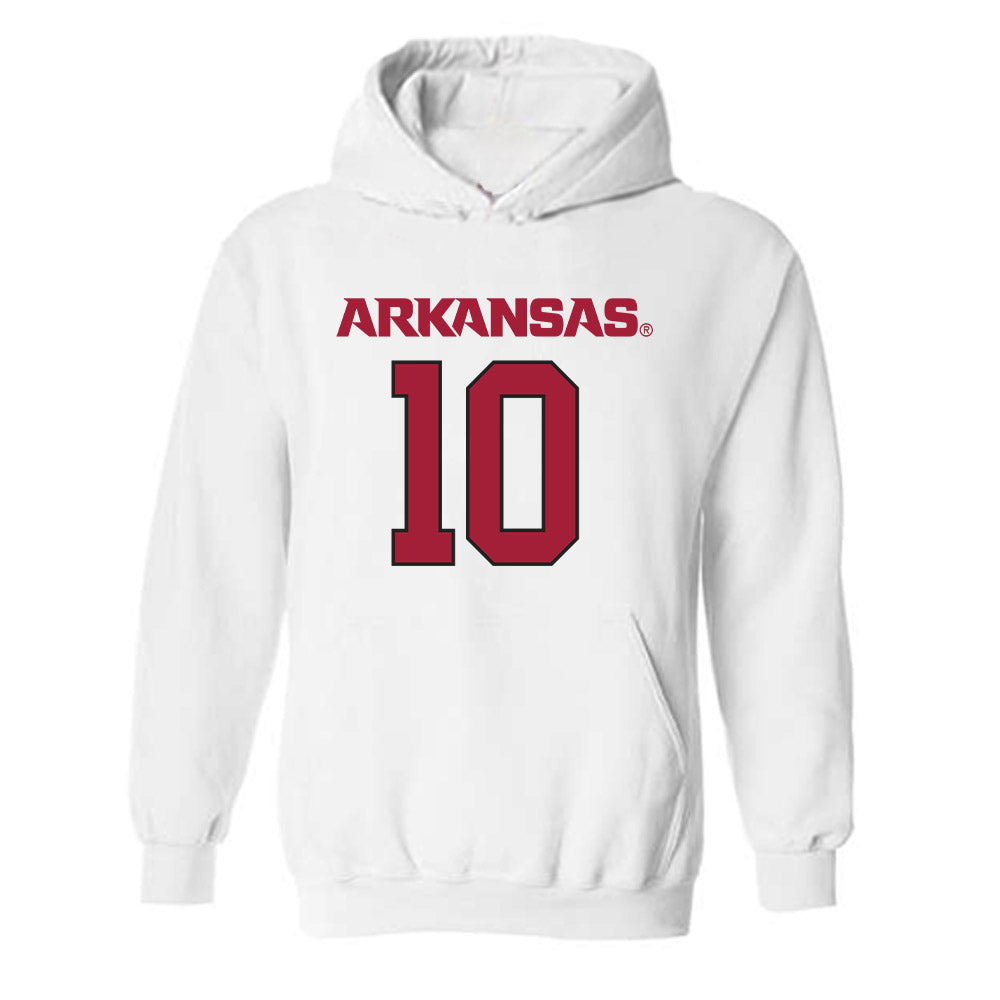 Arkansas - NCAA Football : Cade Trotter - Replica Shersey Hooded Sweatshirt-1