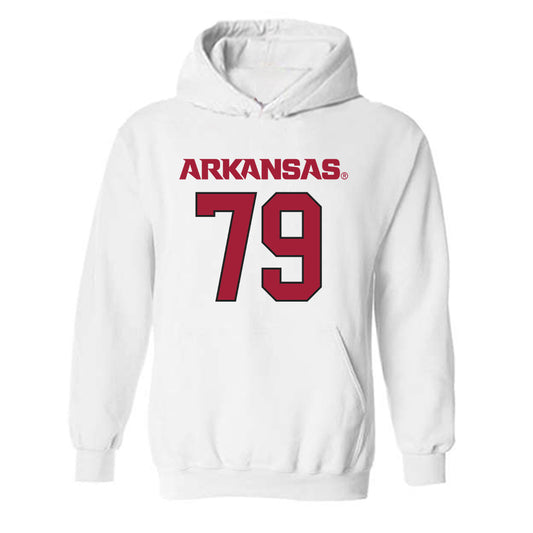 Arkansas - NCAA Football : Josiah Clemons - Replica Shersey Hooded Sweatshirt-0