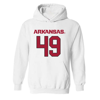 Arkansas - NCAA Football : Adam Johnston - Replica Shersey Hooded Sweatshirt-0