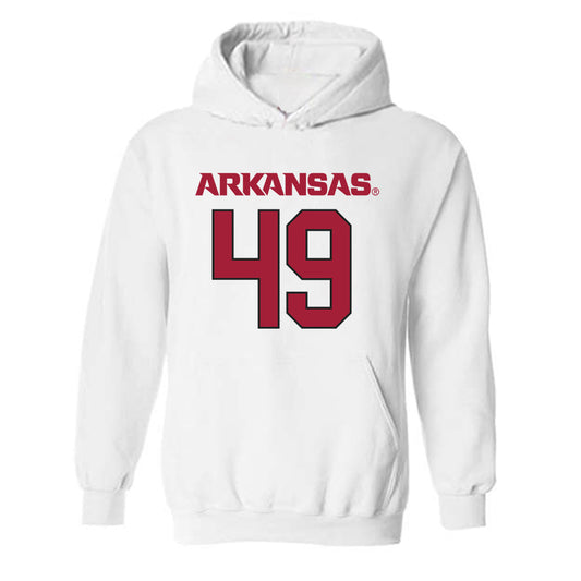 Arkansas - NCAA Football : Adam Johnston - Replica Shersey Hooded Sweatshirt-0