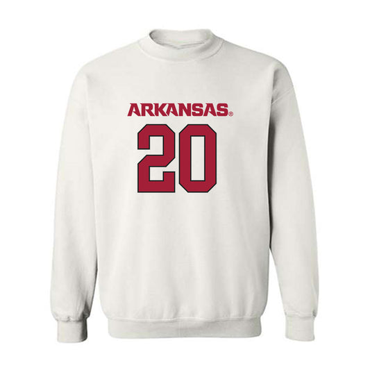 Arkansas - NCAA Football : Jahiem Johnson - Replica Shersey Crewneck Sweatshirt-0
