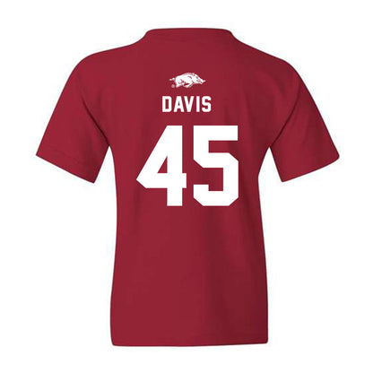 Arkansas - NCAA Football : Preston Davis - Replica Shersey Youth T-Shirt