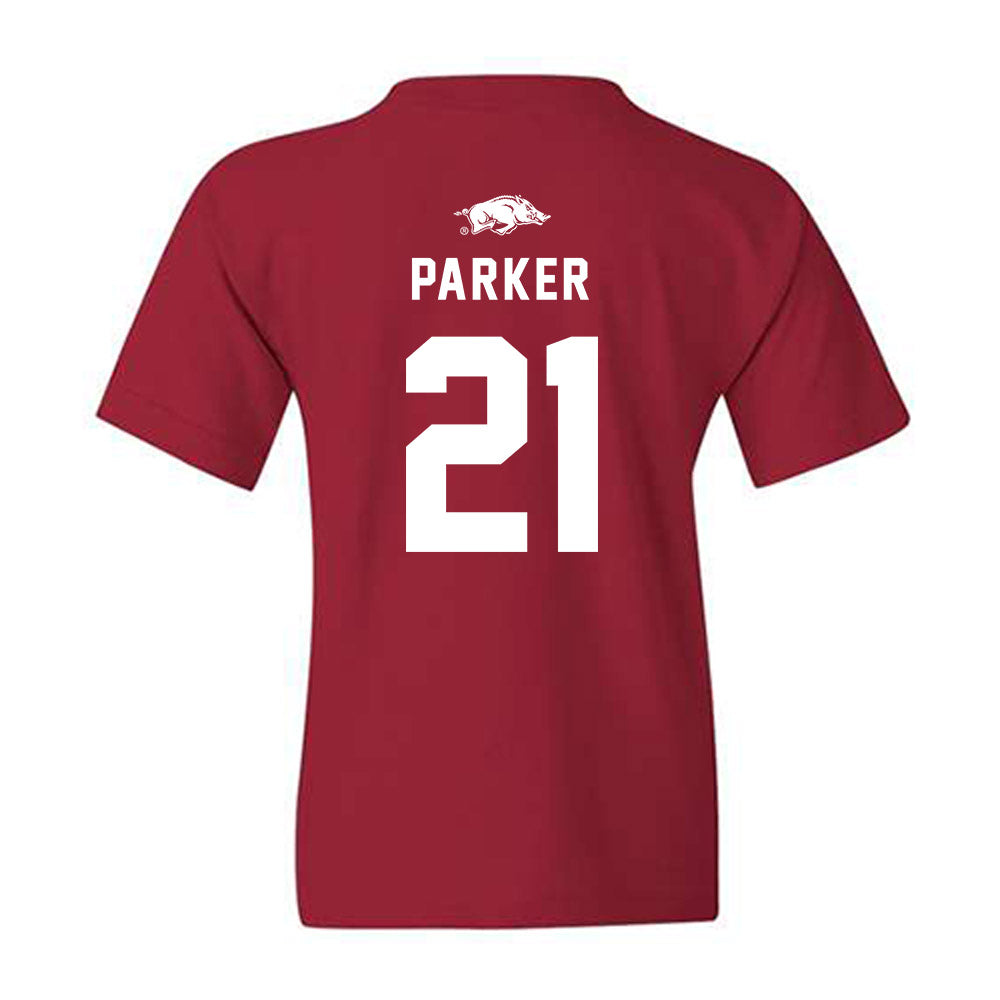 Arkansas - NCAA Football : Jasper Parker - Replica Shersey Youth T-Shirt-1