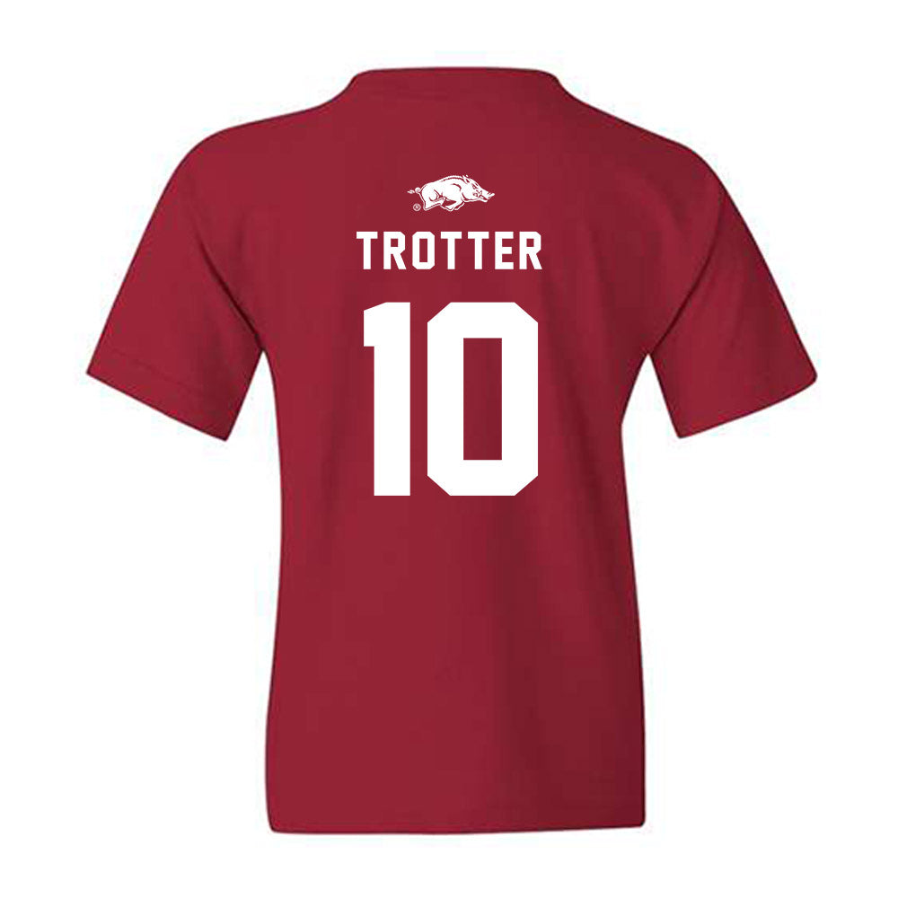 Arkansas - NCAA Football : Cade Trotter - Replica Shersey Youth T-Shirt-1