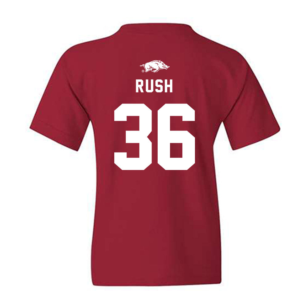 Arkansas - NCAA Football : Gavin Rush - Replica Shersey Youth T-Shirt-1