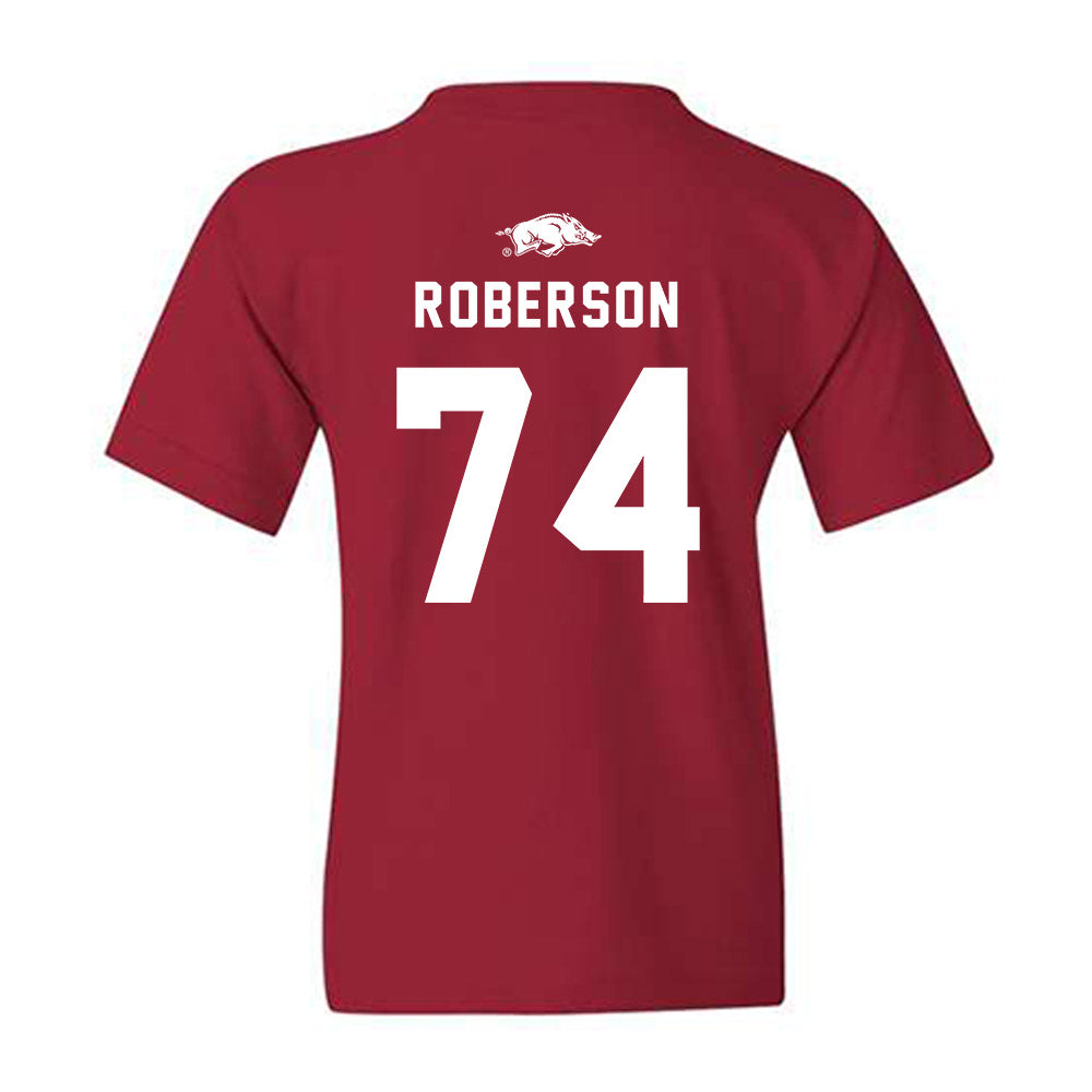 Arkansas - NCAA Football : Terence Roberson - Replica Shersey Youth T-Shirt-1