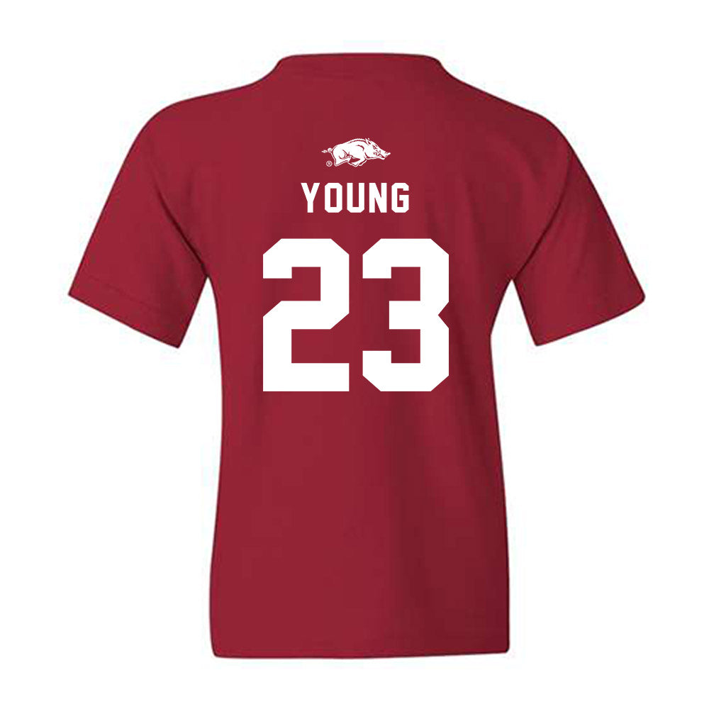 Arkansas - NCAA Football : Kevin Young - Replica Shersey Youth T-Shirt-1