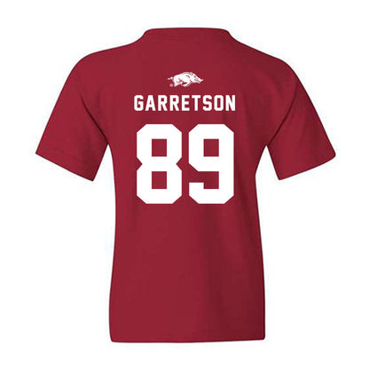 Arkansas - NCAA Football : Gavin Garretson - Replica Shersey Youth T-Shirt-1