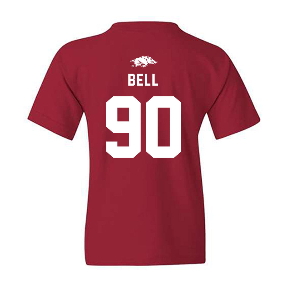 Arkansas - NCAA Football : Caleb Bell - Replica Shersey Youth T-Shirt-1