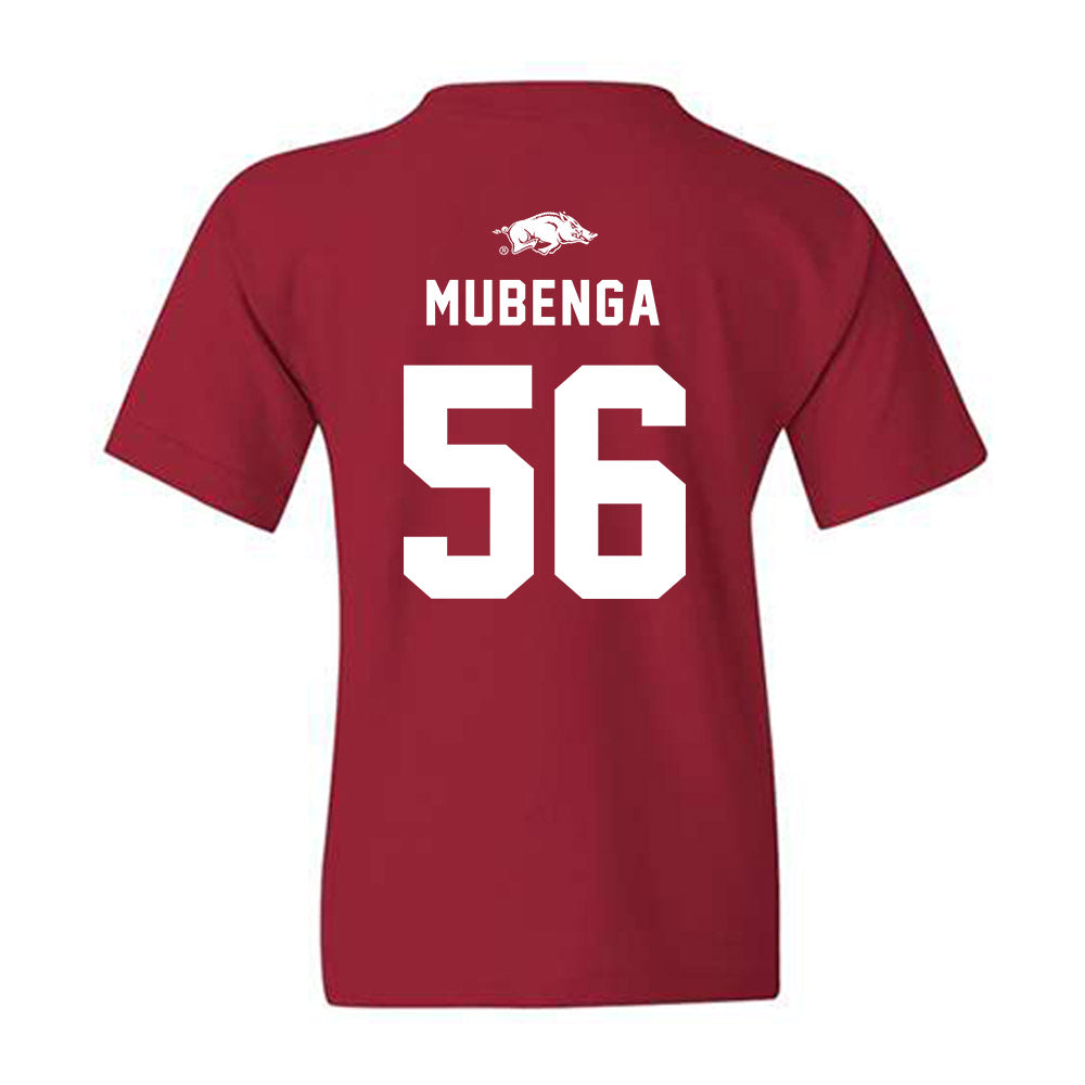 Arkansas - NCAA Football : Ben Mubenga - Replica Shersey Youth T-Shirt-1