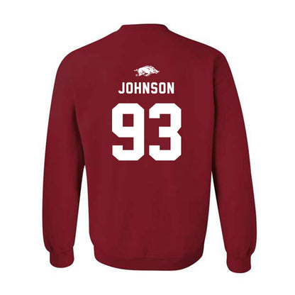 Arkansas - NCAA Football : Keiundre Johnson - Replica Shersey Crewneck Sweatshirt-1