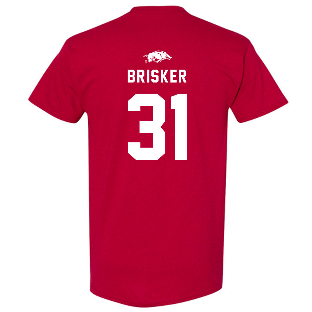 Arkansas - NCAA Football : Blake Brisker - Replica Shersey T-Shirt-1