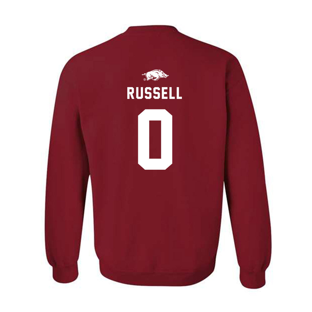 Arkansas - NCAA Football : Braylen Russell - Replica Shersey Crewneck Sweatshirt-1