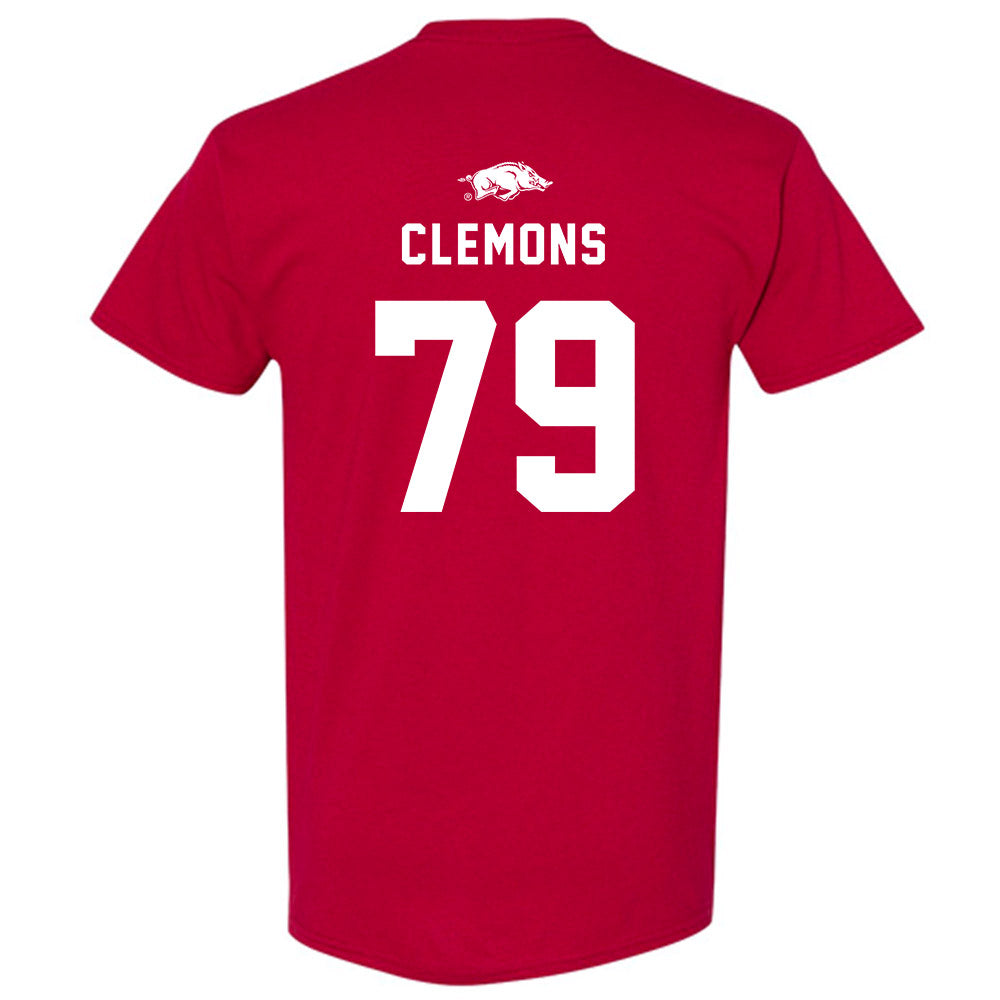 Arkansas - NCAA Football : Josiah Clemons - Replica Shersey T-Shirt-1