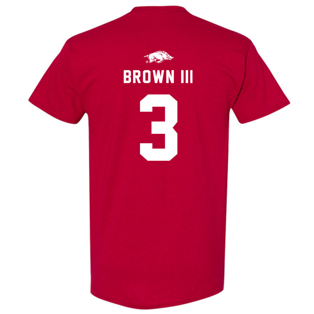 Arkansas - NCAA Football : CS Brown III - Replica Shersey T-Shirt-1