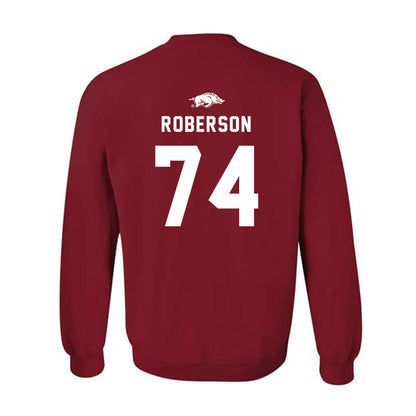 Arkansas - NCAA Football : Terence Roberson - Replica Shersey Crewneck Sweatshirt-1