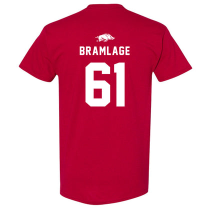 Arkansas - NCAA Football : Kaden Bramlage - Replica Shersey T-Shirt-1