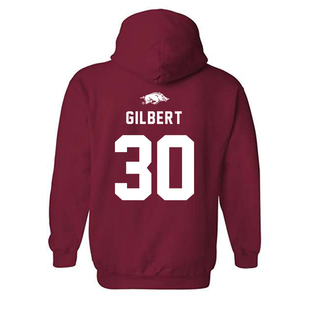 Arkansas - NCAA Football : Max Gilbert - Replica Shersey Hooded Sweatshirt-1