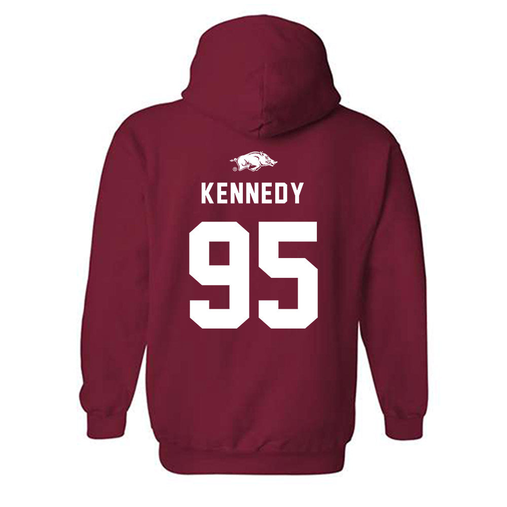 Arkansas - NCAA Football : Anthony Kennedy - Replica Shersey Hooded Sweatshirt-1