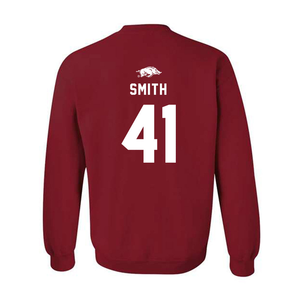 Arkansas - NCAA Football : Connor Smith - Replica Shersey Crewneck Sweatshirt-1