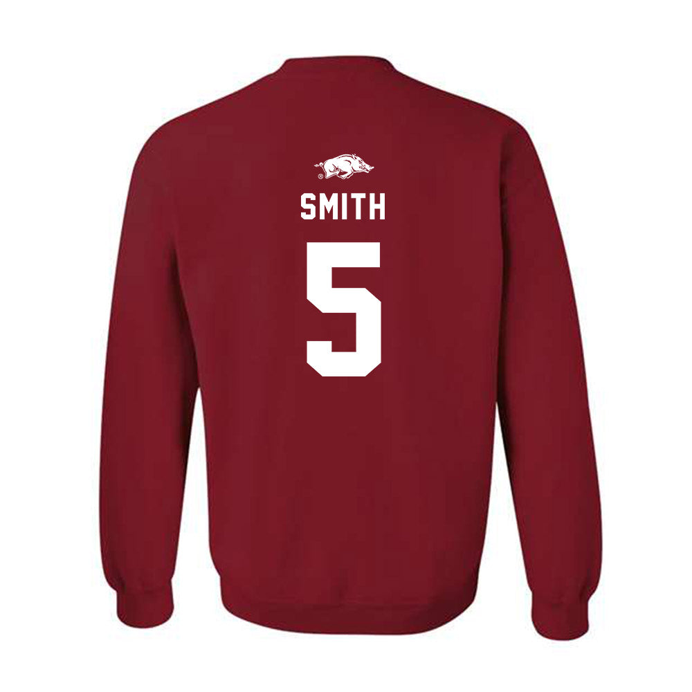 Arkansas - NCAA Football : Sutton Smith - Replica Shersey Crewneck Sweatshirt-1