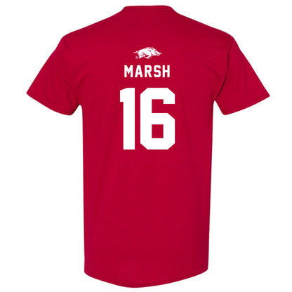 Arkansas - NCAA Football : Kourtlan Marsh - Replica Shersey T-Shirt-1