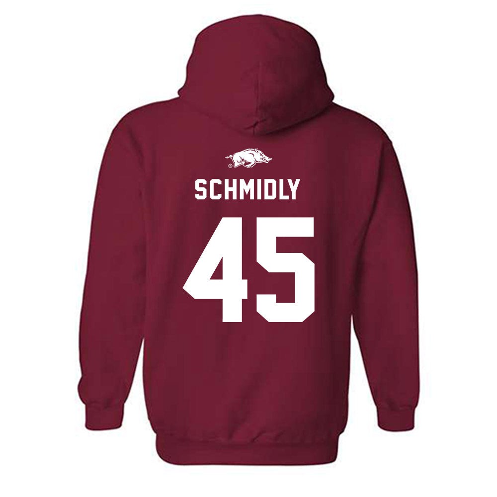 Arkansas - NCAA Football : Max Schmidly - Replica Shersey Hooded Sweatshirt