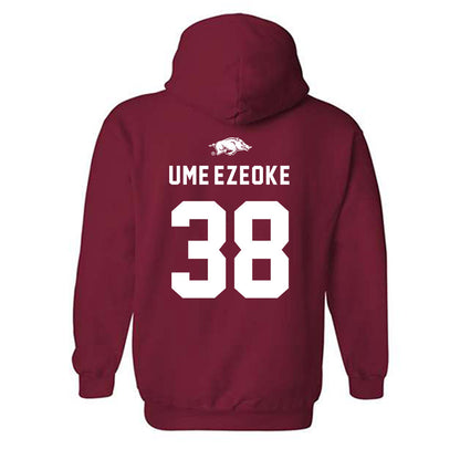 Arkansas - NCAA Football : Bradley Ume-Ezeoke - Replica Shersey Hooded Sweatshirt-1