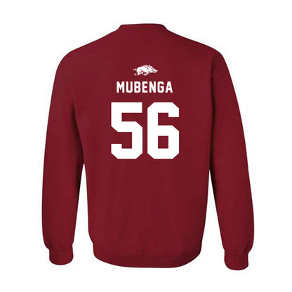 Arkansas - NCAA Football : Ben Mubenga - Replica Shersey Crewneck Sweatshirt-1