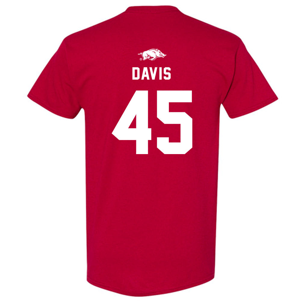 Arkansas - NCAA Football : Preston Davis - Replica Shersey T-Shirt