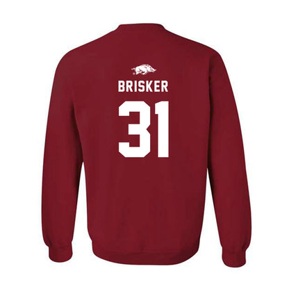 Arkansas - NCAA Football : Blake Brisker - Replica Shersey Crewneck Sweatshirt-1