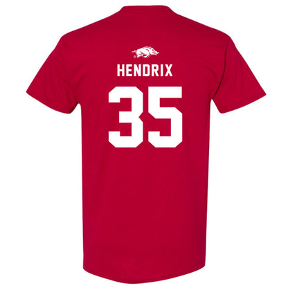 Arkansas - NCAA Football : Hutson Hendrix - Replica Shersey T-Shirt-1