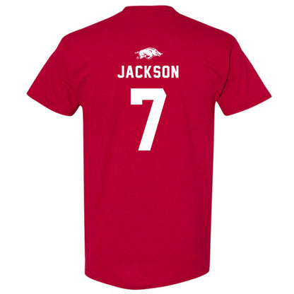 Arkansas - NCAA Football : KJ Jackson - Replica Shersey T-Shirt-1