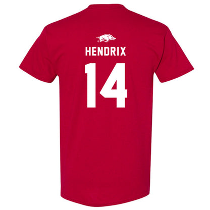 Arkansas - NCAA Football : Hank Hendrix - Replica Shersey T-Shirt-1