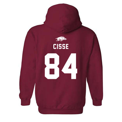 Arkansas - NCAA Football : Ismael Cisse - Replica Shersey Hooded Sweatshirt-1