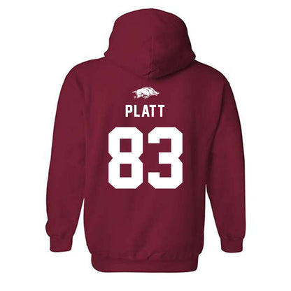 Arkansas - NCAA Football : Jaden Platt - Replica Shersey Hooded Sweatshirt-1